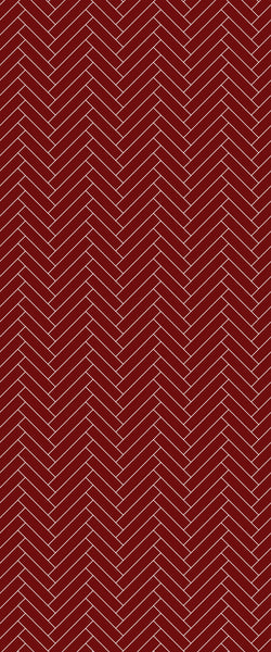 Red Single Herringbone Tile Acrylic Shower Panel 2440mm x 1220mm ( 3mm Thick) - CladdTech