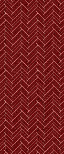 Red Single Herringbone Tile Acrylic Shower Panel 2440mm x 1220mm ( 3mm Thick) - CladdTech