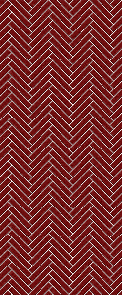 Red Double Herringbone Tile Acrylic Shower Panel 2440mm x 1220mm ( 3mm Thick) - CladdTech