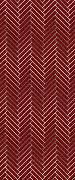 Red Double Herringbone Tile Acrylic Shower Panel 2440mm x 1220mm ( 3mm Thick) - CladdTech