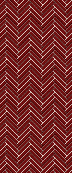 Red Double Herringbone Tile Acrylic Shower Panel 2440mm x 1220mm ( 3mm Thick) - CladdTech