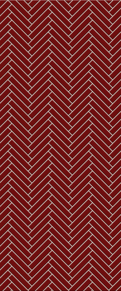 Red Double Herringbone Tile Acrylic Shower Panel 2440mm x 1220mm ( 3mm Thick) - CladdTech