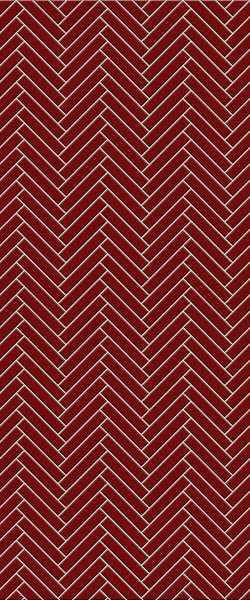 Red Double Herringbone Tile Acrylic Shower Panel 2440mm x 1220mm ( 3mm Thick) - CladdTech