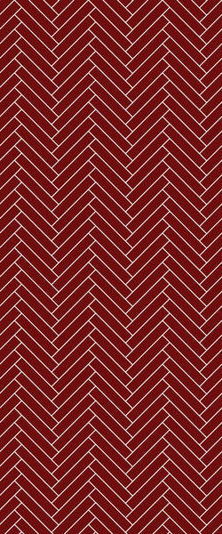 Red Double Herringbone Tile Acrylic Shower Panel 2440mm x 1220mm ( 3mm Thick) - CladdTech