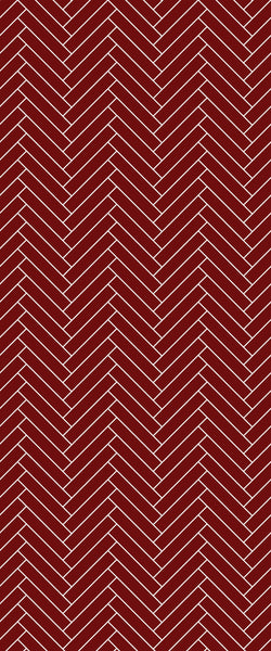 Red Double Herringbone Tile Acrylic Shower Panel 2440mm x 1220mm ( 3mm Thick) - CladdTech