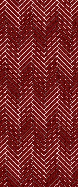 Red Double Herringbone Tile Acrylic Shower Panel 2440mm x 1220mm ( 3mm Thick) - CladdTech