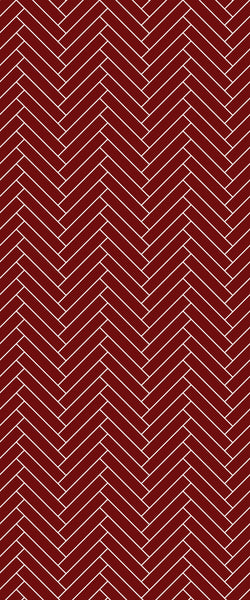 Red Double Herringbone Tile Acrylic Shower Panel 2440mm x 1220mm ( 3mm Thick) - CladdTech