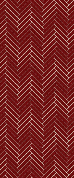 Red Double Herringbone Tile Acrylic Shower Panel 2440mm x 1220mm ( 3mm Thick) - CladdTech