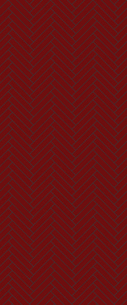 Red Double Herringbone Tile Acrylic Shower Panel 2440mm x 1220mm ( 3mm Thick) - CladdTech