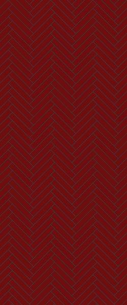 Red Double Herringbone Tile Acrylic Shower Panel 2440mm x 1220mm ( 3mm Thick) - CladdTech