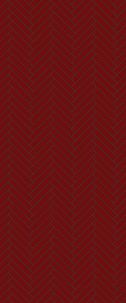 Red Double Herringbone Tile Acrylic Shower Panel 2440mm x 1220mm ( 3mm Thick) - CladdTech