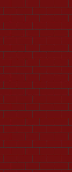 Red Subway Tile Acrylic Shower Panel 2440mm x 1220mm ( 3mm Thick) - CladdTech