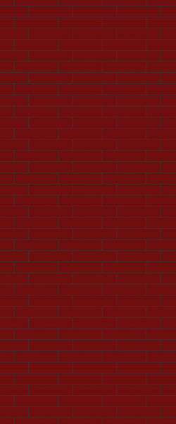 Red Brick Slip Tile Acrylic Shower Wall Panel 2440mm x 1220mm ( 3mm Thick) - CladdTech