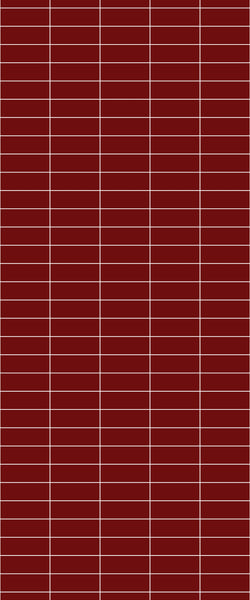 Red Horizontal Block Tile Acrylic Shower Panel 2440mm x 1220mm ( 3mm Thick) - CladdTech