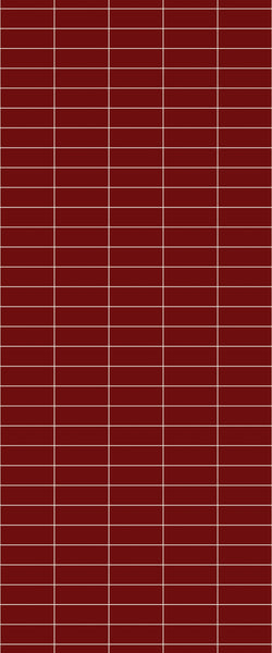 Red Horizontal Block Tile Acrylic Shower Panel 2440mm x 1220mm ( 3mm Thick) - CladdTech