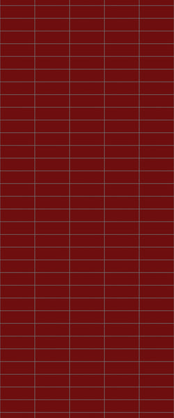 Red Horizontal Block Tile Acrylic Shower Panel 2440mm x 1220mm ( 3mm Thick) - CladdTech