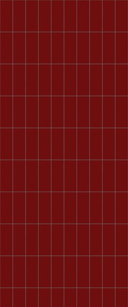 Red Vertical Block Tile Acrylic Shower Panel 2440mm x 1220mm ( 3mm Thick) - CladdTech