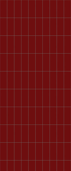 Red Vertical Block Tile Acrylic Shower Panel 2440mm x 1220mm ( 3mm Thick) - CladdTech