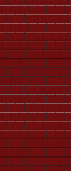 Red Large Square's Tile Acrylic Shower Wall Panel 2440mm x 1220mm ( 3mm Thick) - CladdTech