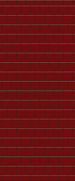 Red Large Square's Tile Acrylic Shower Wall Panel 2440mm x 1220mm ( 3mm Thick) - CladdTech