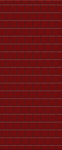 Red Large Square's Tile Acrylic Shower Wall Panel 2440mm x 1220mm ( 3mm Thick) - CladdTech