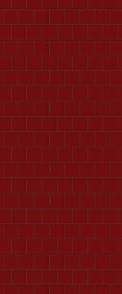 Red Large Square's Tile Acrylic Shower Wall Panel 2440mm x 1220mm ( 3mm Thick) - CladdTech