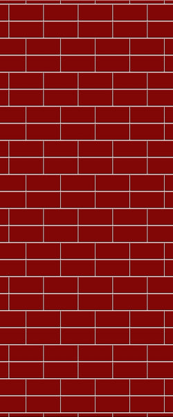 Red Brickbond Tile Acrylic Shower Wall Panel 2440mm x 1220mm ( 3mm Thick) - CladdTech