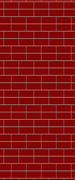 Red Brickbond Tile Acrylic Shower Wall Panel 2440mm x 1220mm ( 3mm Thick) - CladdTech