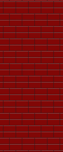 Red Brickbond Tile Acrylic Shower Wall Panel 2440mm x 1220mm ( 3mm Thick) - CladdTech