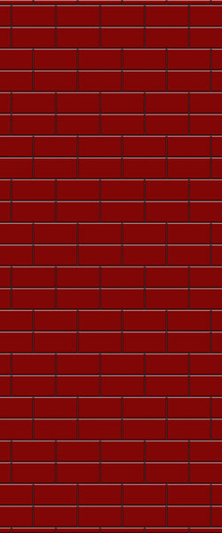 Red Brickbond Tile Acrylic Shower Wall Panel 2440mm x 1220mm ( 3mm Thick) - CladdTech