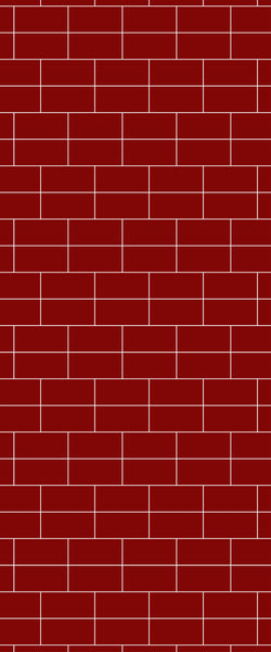 Red Brickbond Tile Acrylic Shower Wall Panel 2440mm x 1220mm ( 3mm Thick) - CladdTech