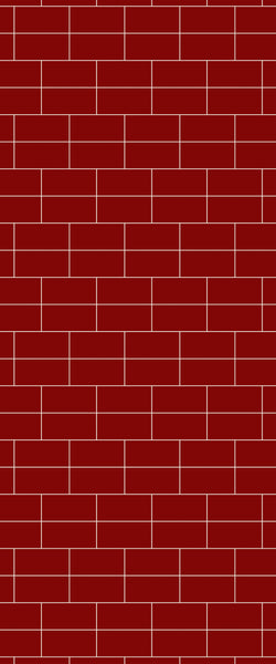 Red Brickbond Tile Acrylic Shower Wall Panel 2440mm x 1220mm ( 3mm Thick) - CladdTech