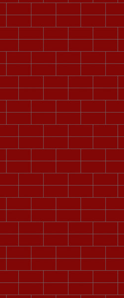 Red Brickbond Tile Acrylic Shower Wall Panel 2440mm x 1220mm ( 3mm Thick) - CladdTech