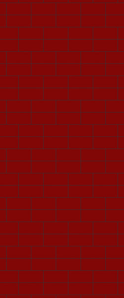 Red Brickbond Tile Acrylic Shower Wall Panel 2440mm x 1220mm ( 3mm Thick) - CladdTech