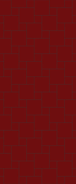 Red Pin Wheel Tile Acrylic Shower Wall Panel 2440mm x 1220mm ( 3mm Thick) - CladdTech