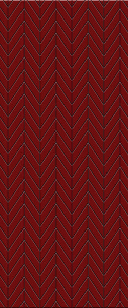 Red Chevron Tile Acrylic Shower Wall Panel 2440mm x 1220mm ( 3mm Thick) - CladdTech