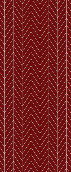 Red Chevron Tile Acrylic Shower Wall Panel 2440mm x 1220mm ( 3mm Thick) - CladdTech