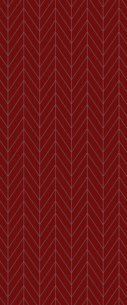 Red Chevron Tile Acrylic Shower Wall Panel 2440mm x 1220mm ( 3mm Thick) - CladdTech