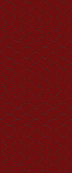 Red Fishscales Tile Acrylic Shower Panel 2440mm x 1220mm (3mm Thick) - CladdTech