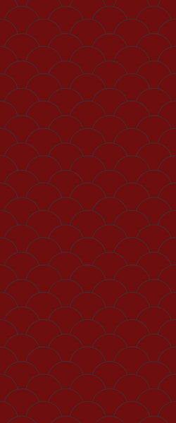 Red Fishscales Tile Acrylic Shower Panel 2440mm x 1220mm (3mm Thick) - CladdTech