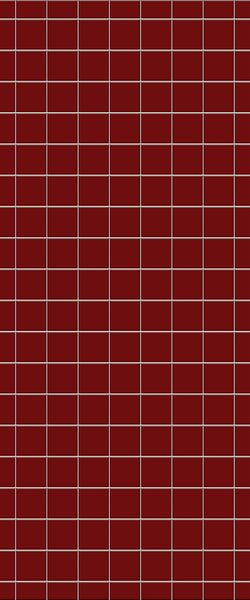 Red Checkerboard Tile Acrylic Shower Wall Panel 2440mm x 1220mm ( 3mm Thick) - CladdTech