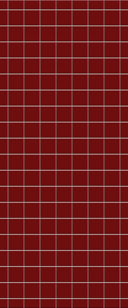 Red Checkerboard Tile Acrylic Shower Wall Panel 2440mm x 1220mm ( 3mm Thick) - CladdTech