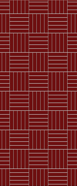 Red Mosaic Tile Acrylic Shower Wall Panel 2440mm x 1220mm ( 3mm Thick) - CladdTech