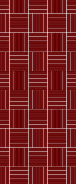 Red Mosaic Tile Acrylic Shower Wall Panel 2440mm x 1220mm ( 3mm Thick) - CladdTech