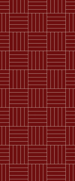Red Mosaic Tile Acrylic Shower Wall Panel 2440mm x 1220mm ( 3mm Thick) - CladdTech