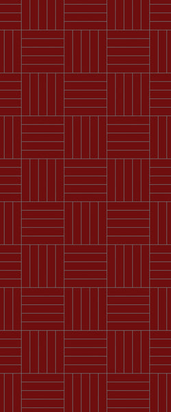 Red Mosaic Tile Acrylic Shower Wall Panel 2440mm x 1220mm ( 3mm Thick) - CladdTech