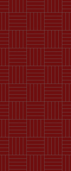 Red Mosaic Tile Acrylic Shower Wall Panel 2440mm x 1220mm ( 3mm Thick) - CladdTech