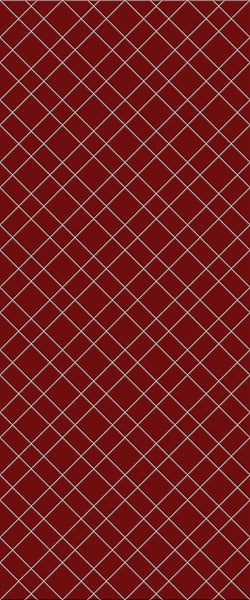Red Basket Weave Tile Acrylic Shower Panel 2440mm x 1220mm ( 3mm Thick) - CladdTech