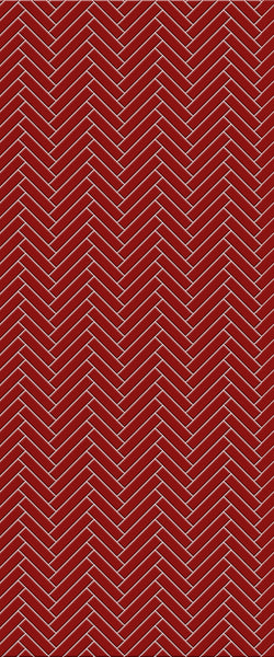 Red Single Herringbone Tile Acrylic Shower Panel 2440mm x 1220mm ( 3mm Thick) - CladdTech