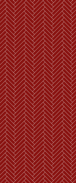Red Single Herringbone Tile Acrylic Shower Panel 2440mm x 1220mm ( 3mm Thick) - CladdTech